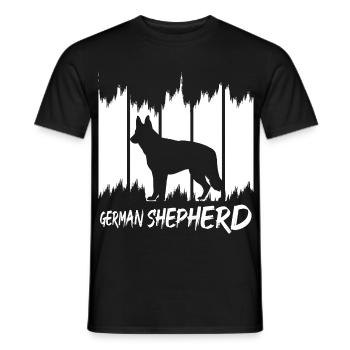 German Shepherd - Männer T-Shirt - Schwarz - Vorne - AI Model Male 178 light (178cm)