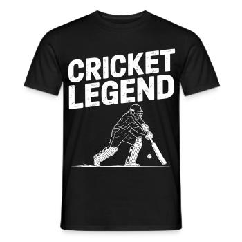 Drôle de cricket : Jeu de cricket vintage - T-shirt homme - noir - Devant - AI Model Male 178 light (178cm)