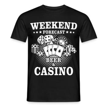 Casino Spieler - Männer T-Shirt - Schwarz - Vorne - AI Model Male 178 light (178cm)