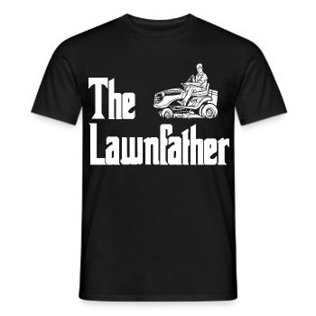 Graphisme de silhouette de tondeuse à gazon - T-shirt homme - noir - Devant - AI Model Male 178 light (178cm)