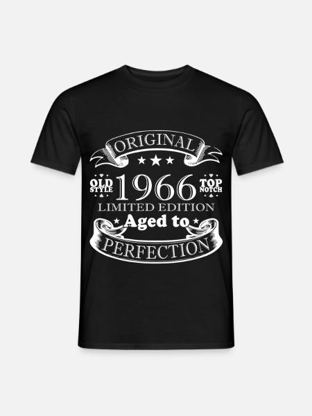 Jahrgang 1966 Original Vintage Retro Geburtstag - Männer T-Shirt - Schwarz