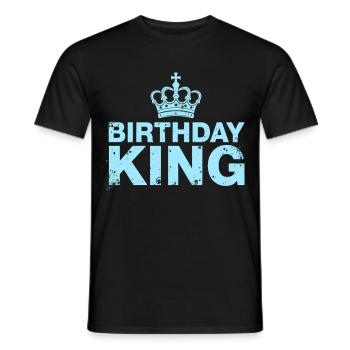 Birthday King Krone Herren Geburtstag Outfit - Männer T-Shirt - Schwarz - Vorne - AI Model Male 178 light (178cm)