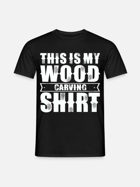 Schnitzen Holz Holzbearbeitung Schnitzen - Männer T-Shirt - Schwarz