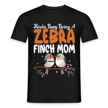  Zebra Finch Enclosure Bird Owner Tools Zebra - Men's T-Shirt - black - Front - AI Model Male 178 light (178cm)