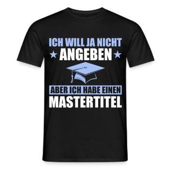 Examen de Master Master - T-shirt homme - noir - Devant - AI Model Male 178 light (178cm)