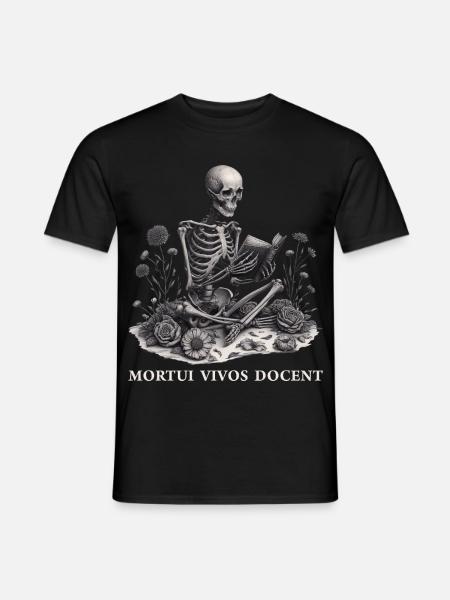Rechtsmedizin Spruch Pathologe Mortui Vivos Docent - Männer T-Shirt - Schwarz