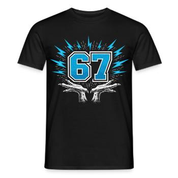67 Six Seven - Chicken Feet - Men's T-Shirt - black - Front - AI Model Male 178 light (178cm)