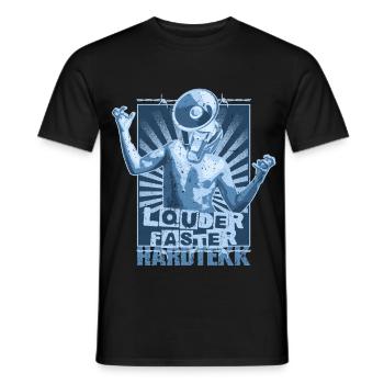 Hardtekk Tekke East Germany - Men's T-Shirt - black - Front - AI Model Male 178 light (178cm)