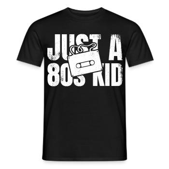 Juste un gamin des années 80 - T-shirt homme - noir - Devant - AI Model Male 178 light (178cm)