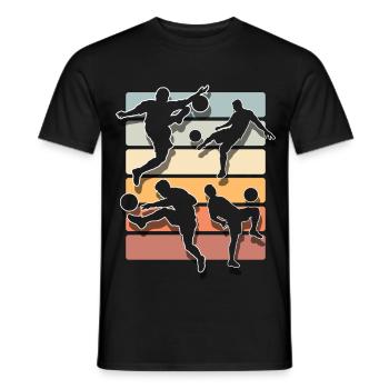 Soccer - Men's T-Shirt - black - Front - AI Model Male 178 light (178cm)