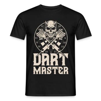 darts - Men's T-Shirt - black - Front - AI Model Male 178 light (178cm)