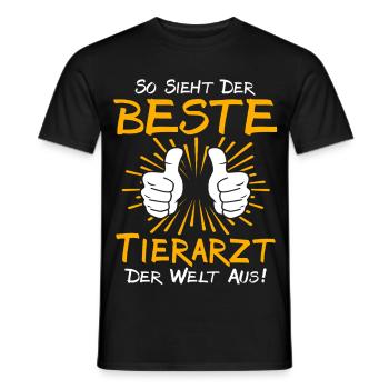 Vet Gift Idea - Men's T-Shirt - black - Front - AI Model Male 178 light (178cm)