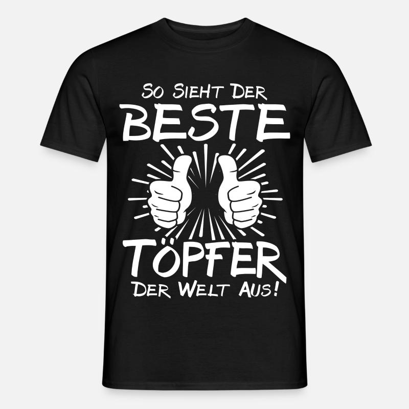 Bester Töpfer - Männer T-Shirt - Schwarz