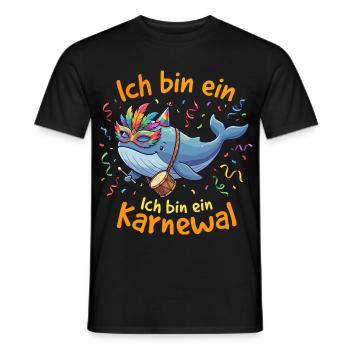 Ich bin ein Karnewal Konfetti Damen Karneval Lusti - Männer T-Shirt - Schwarz - Vorne - AI Model Male 178 light (178cm)