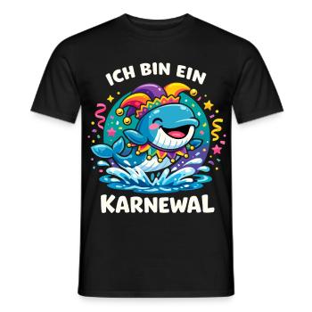 Je suis une douce Charme du Carnaval des Dames Karnewal - T-shirt homme - noir - Devant - AI Model Male 178 light (178cm)