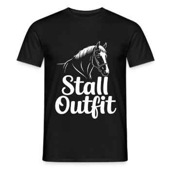 Stable Outfit Rider - Men's T-Shirt - black - Front - AI Model Male 178 light (178cm)