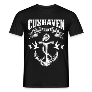 Vacances en mer du Nord Aventure AHOI Fun - T-shirt homme - noir - Devant - AI Model Male 178 light (178cm)