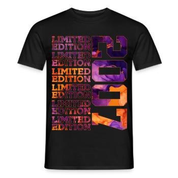 19E ANNIVERSAIRE ÉDITION LIMITÉE 2007 - T-shirt homme - noir - Devant - AI Model Male 178 light (178cm)