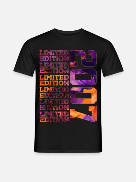 19TH BIRTHDAY LIMITED EDITION 2007 - Men's T-Shirt - black