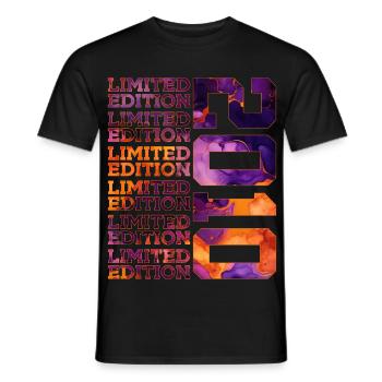 16. GEBURTSTAG LIMITED EDITION 2010 - Männer T-Shirt - Schwarz - Vorne - AI Model Male 178 light (178cm)