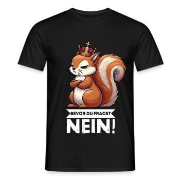 Before You Ask Squirrel Squirrel Rodents - Men's T-Shirt - black - Front - AI Model Male 178 light (178cm)