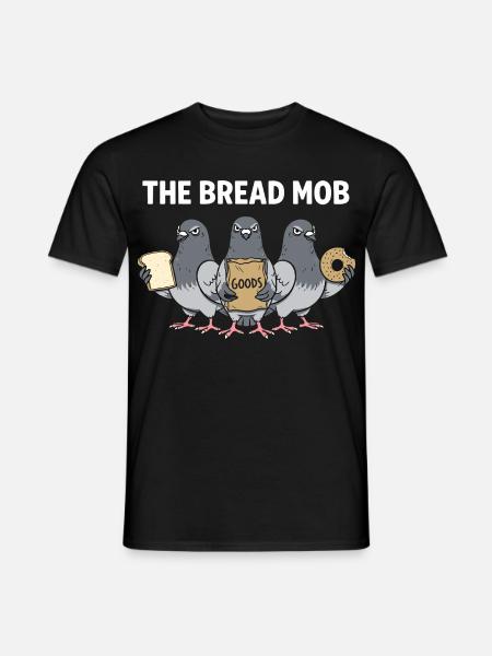 Tauben Mafia Vögel - Männer T-Shirt - Schwarz