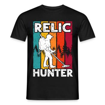 Relic Detector Metal Detector Probes - Men's T-Shirt - black - Front - AI Model Male 178 light (178cm)