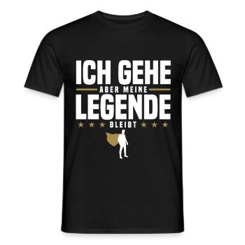 Ich Gehe Aber Meine Legende Bleibt - Männer T-Shirt - Schwarz - Vorne - AI Model Male 178 light (178cm)