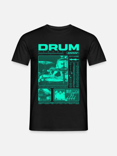 Rock Drummer Drum Player Streetwear - Men's T-Shirt - black