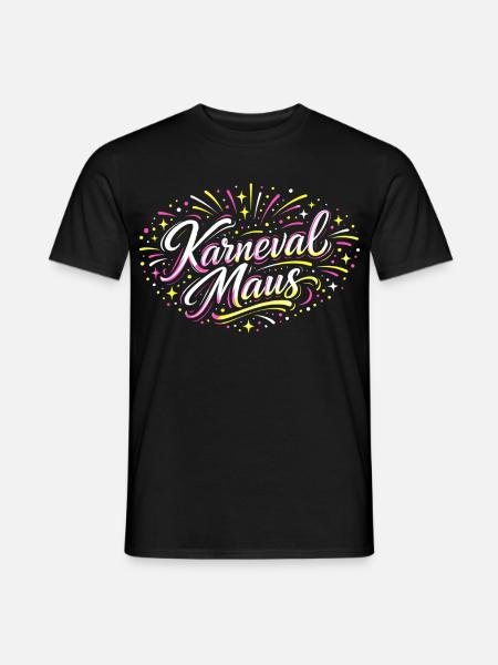 Kölner Karnevalsmaus Alaaf Lustig Fasching Geschen - Männer T-Shirt - Schwarz