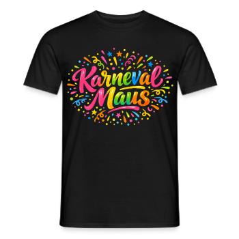 Cadeau mignon mignon de la Souris Carnaval Carnaval Cologne - T-shirt homme - noir - Devant - AI Model Male 178 light (178cm)