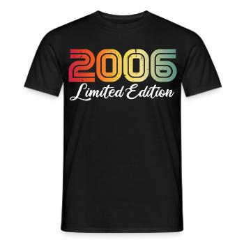 2006 Anniversaire 20 ans 20e Anniversaire Cadeau - T-shirt homme - noir - Devant - AI Model Male 178 light (178cm)