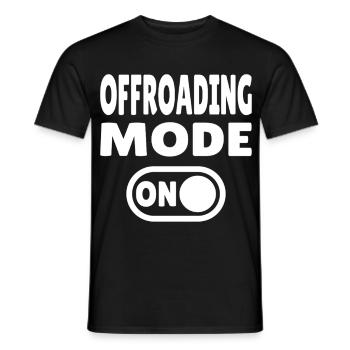 Mode tout-terrain ACTIVÉ – Aventure tout-terrain - T-shirt homme - noir - Devant - AI Model Male 178 light (178cm)