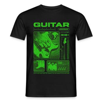 Guitariste Guitariste Rock Musicien streetwear - T-shirt homme - noir - Devant - AI Model Male 178 light (178cm)