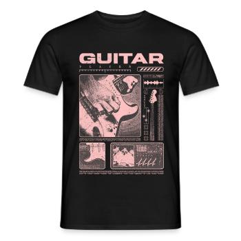Guitariste Guitariste Rock Musicien streetwear - T-shirt homme - noir - Devant - AI Model Male 178 light (178cm)