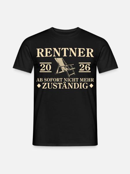 Retraite 2026 Retraite Non responsable - T-shirt homme - noir