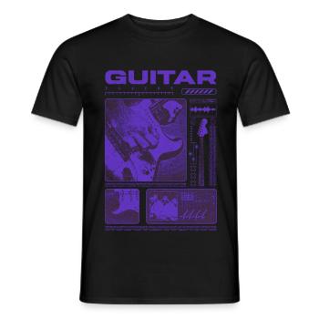 Guitariste Guitariste Rock Musicien streetwear - T-shirt homme - noir - Devant - AI Model Male 178 light (178cm)