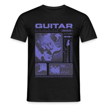 Guitariste Guitariste Rock Musicien streetwear - T-shirt homme - noir - Devant - AI Model Male 178 light (178cm)