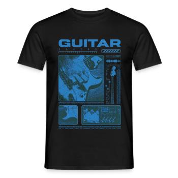 Guitariste Guitariste Rock Musicien streetwear - T-shirt homme - noir - Devant - AI Model Male 178 light (178cm)