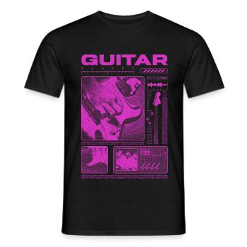 Guitariste Guitariste Rock Musicien streetwear - T-shirt homme - noir - Devant - AI Model Male 178 light (178cm)