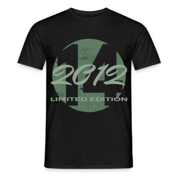 14th Birthday 2012 Boys and Girls Gift - Men's T-Shirt - black - Front - AI Model Male 178 light (178cm)