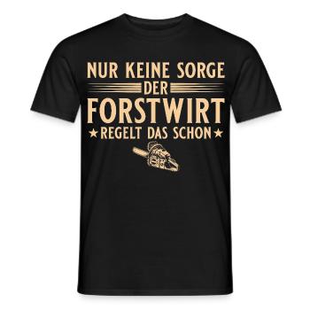 Le forestier organise déjà cela - bûcheron - T-shirt homme - noir - Devant - AI Model Male 178 light (178cm)