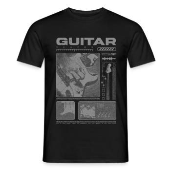 Guitariste Guitariste Rock Musicien streetwear - T-shirt homme - noir - Devant - AI Model Male 178 light (178cm)