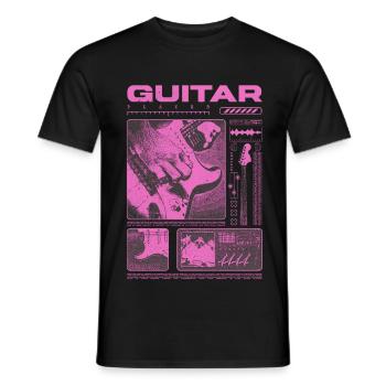 Guitariste Guitariste Rock Musicien streetwear - T-shirt homme - noir - Devant - AI Model Male 178 light (178cm)