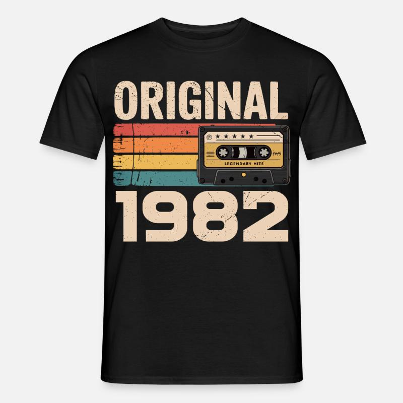 Originales 1982er Retro-Jubiläum 1982 - Männer T-Shirt - Schwarz