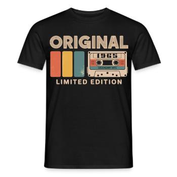 Original 1965 Anniversaire 1965 Cadeau 1965 Retro - T-shirt homme - noir - Devant - AI Model Male 178 light (178cm)
