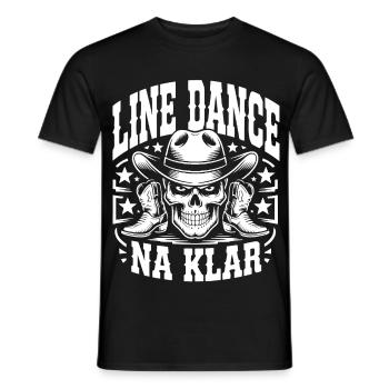 Cowboy en Ligne de Crâne - T-shirt homme - noir - Devant - AI Model Male 178 light (178cm)