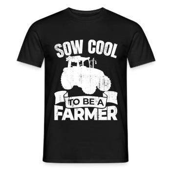 C’est génial d’être fermier - T-shirt homme - noir - Devant - AI Model Male 178 light (178cm)