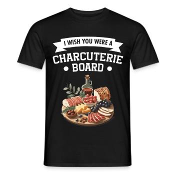 Charcuterie Board Fleisch Käse Liebhaber Essen - Männer T-Shirt - Schwarz - Vorne - AI Model Male 178 light (178cm)