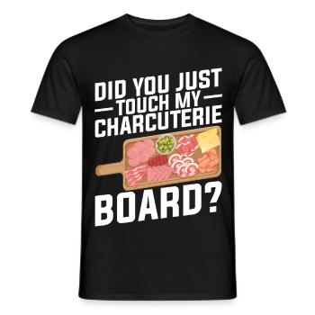 Charcuterie Artist Board mit Deckel-Käse - Männer T-Shirt - Schwarz - Vorne - AI Model Male 178 light (178cm)